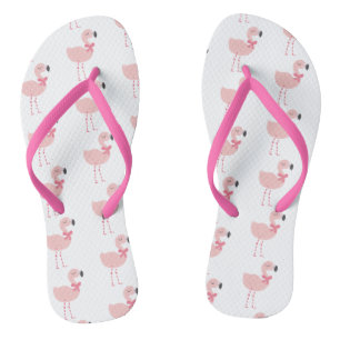Niedlich rosa Flamingo Cartoon Pattern Flip Flops
