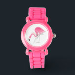 Niedlich rosa Flamingo Einfache Illustration Armbanduhr<br><div class="desc">Niedlich rosa Flamingo einfache Abbildung über weißem Hintergrund. Wenn Sie Hilfe bei der Anpassung eines meiner Designs benötigen,  kontaktieren Sie ArtOnWear Designer. Kostenlose Textformatierung mit Live-Hilfe auf Anfrage.</div>