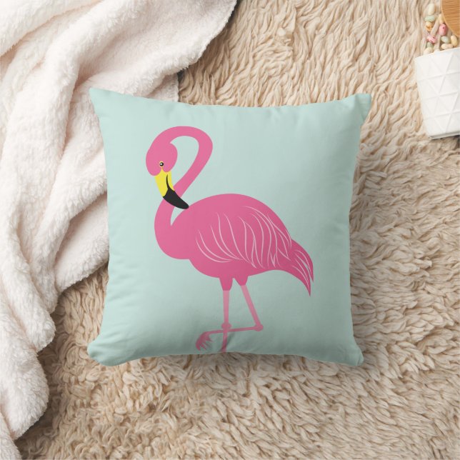 Niedlich rosa Flamingo Kissen (Decke)