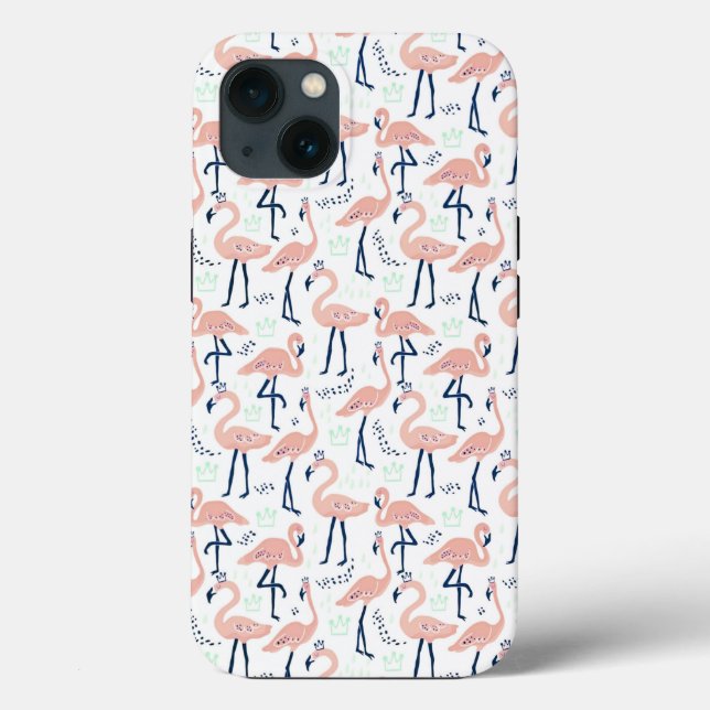 Niedlich-rosa Flamingo-Maske Case-Mate iPhone Hülle (Rückseite)