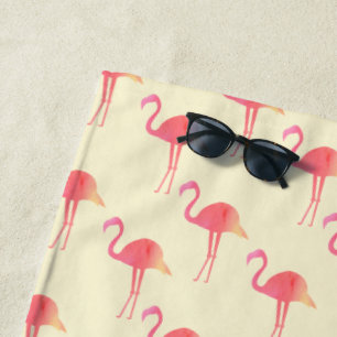 Niedlich rosa Flamingo-Muster Strandtuch