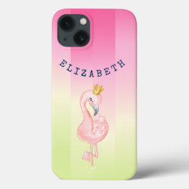 Niedlich rosa Flamingo Ombre Streifen Case-Mate iPhone Hülle
