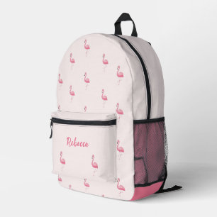 Niedlich rosa Flamingo personalisiert Bedruckter Rucksack