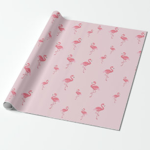 niedlich-rosa Flamingos Geschenkpapier