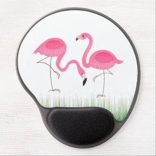 Niedlich-rosa-Flamingos-Illustration Gel Mousepad