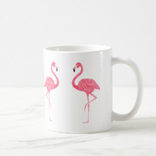 Niedlich-rosa Flamingos-Illustration Tasse