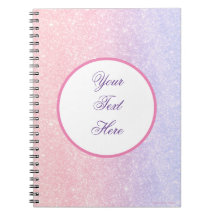 Niedlich-rosa-Glitzer-Notebook