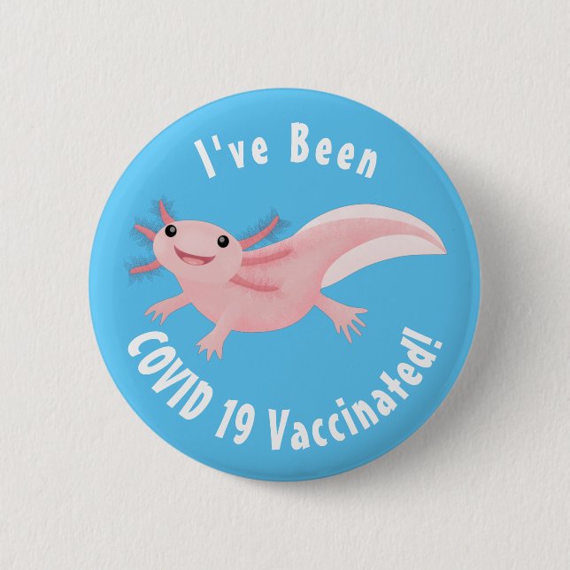 Niedlich-rosa-glückliche axolotl button (Vorderseite)