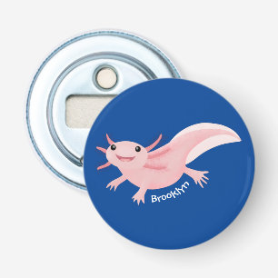 Niedlich-rosa-glückliche axolotl flaschenöffner