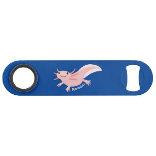 Niedlich-rosa-glückliche axolotl speed flaschenöffner