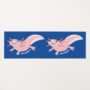Niedlich-rosa-glückliche axolotl yogamatte