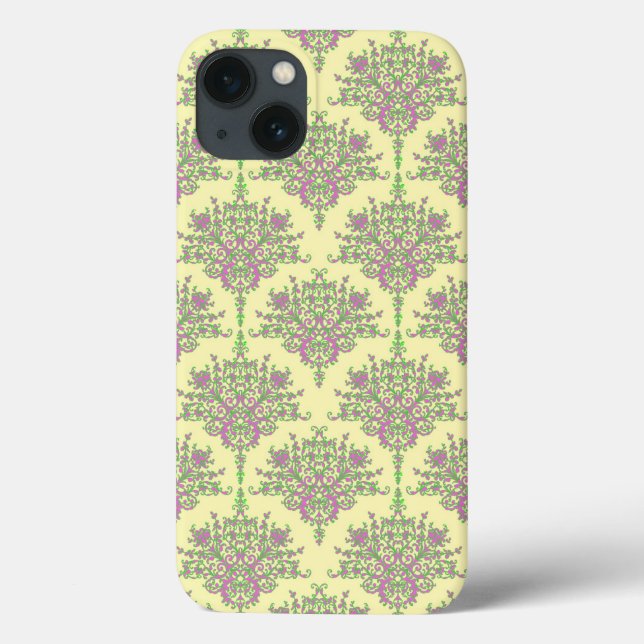 Niedlich rosa, grün und blassgelb Case-Mate iPhone hülle (Rückseite)