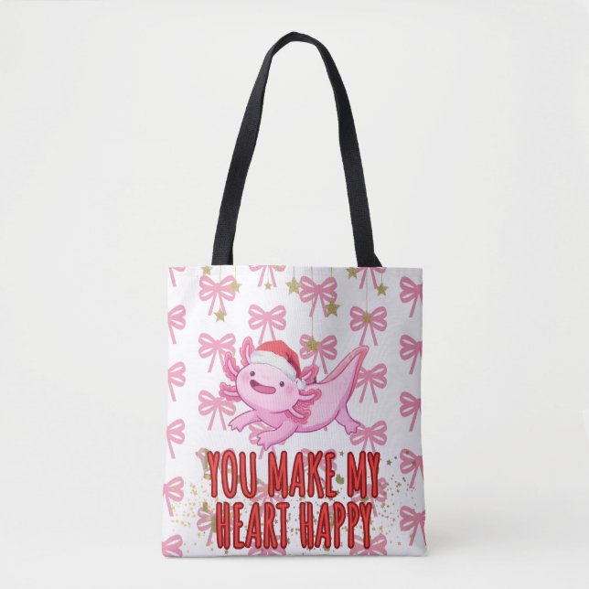 Niedlich rosa gürtelige axolotl (Vorderseite)