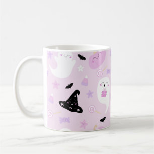 Niedlich-rosa Halloween Kaffeetasse