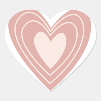 Niedlich rosa Heart-Shaped Sticker für Geschenkver