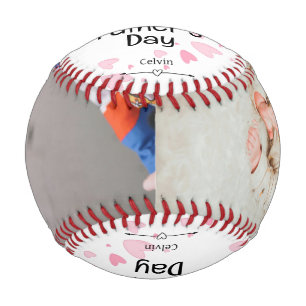 Niedlich-rosa-Herd 1. Vatertag Baseball