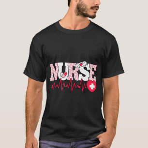 Niedlich rosa Herzklopfen T-Shirt