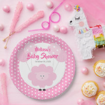 Niedlich rosa Lämmchen, moderne, einfache Babydusc