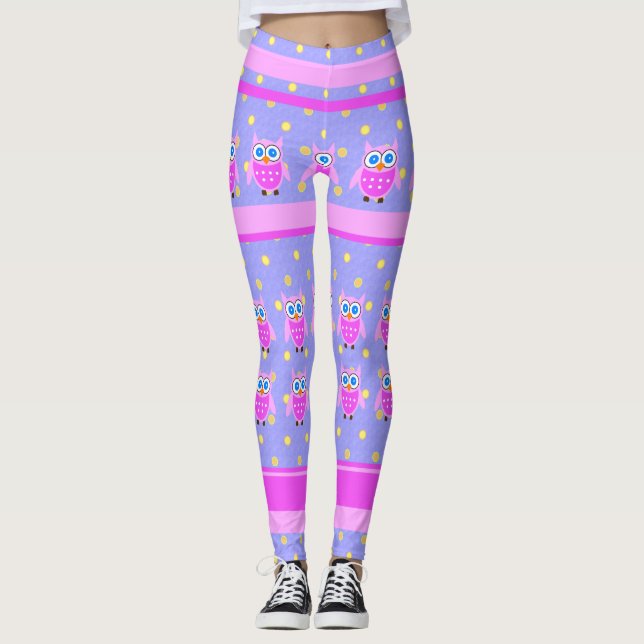 Niedlich rosa Leggings (Vorderseite)