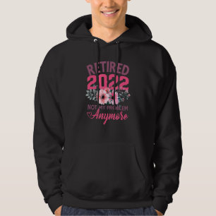 Niedlich Rosa müde 2022 Ruhestand für Frauen 2022 Hoodie