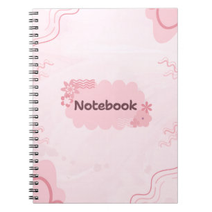 Niedlich rosa Notebook Notizblock