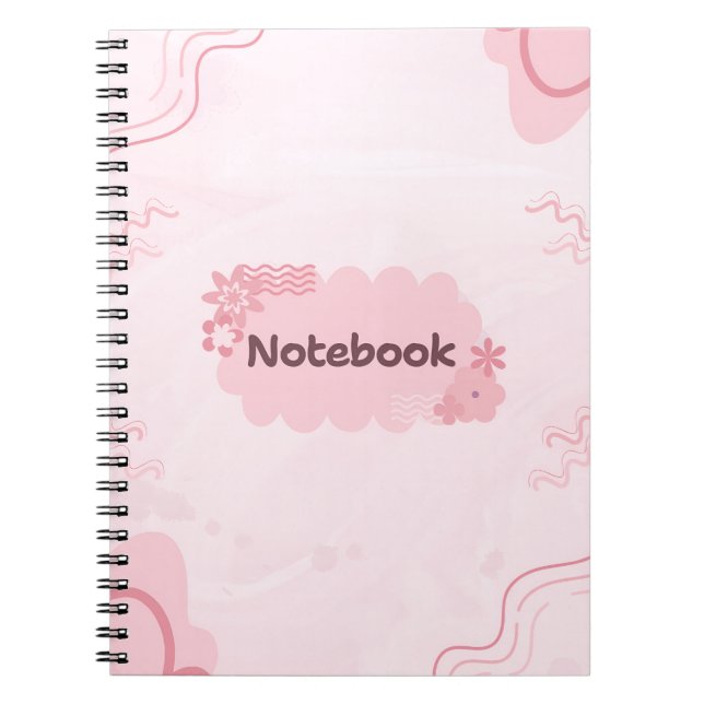 Niedlich rosa Notebook Notizblock (Vorderseite)
