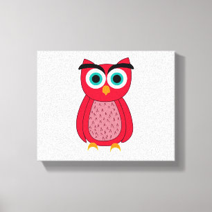 Niedlich rosa Ohr Leinwanddruck