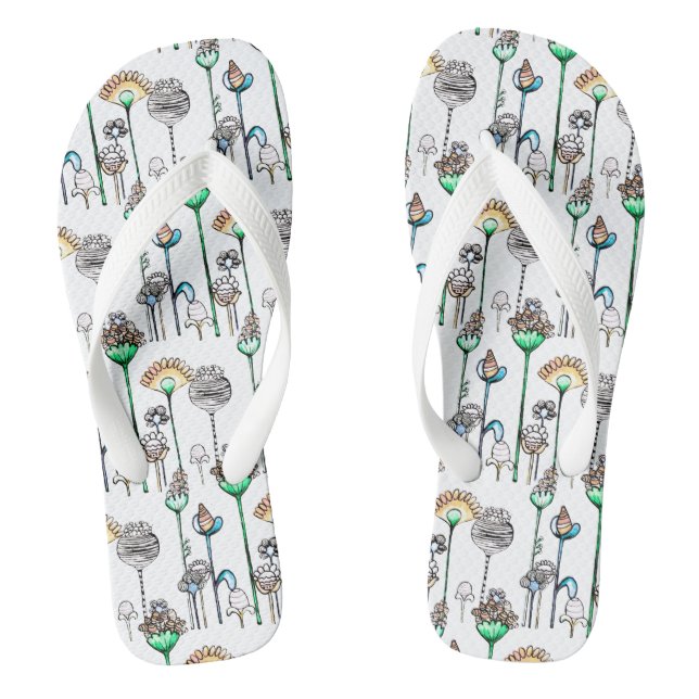 Niedlich Rosa Orange Bläserne Flip Flops (Fußbett)