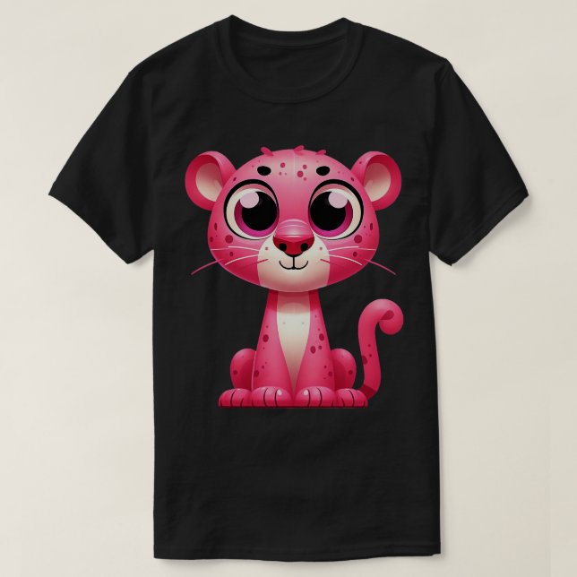 Niedlich rosa Panther T-Shirt (Design vorne)