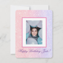 Niedlich Rosa Personalisierter Name Glitzer Geburt