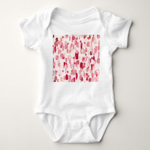 Niedlich rosa rote Flecken Nahtlos Baby Strampler