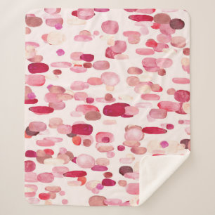 Niedlich rosa rote Flecken Nahtlos Sherpadecke