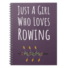 Niedlich rosa Rudergeschenke für Mädchen für ihre Notizblock