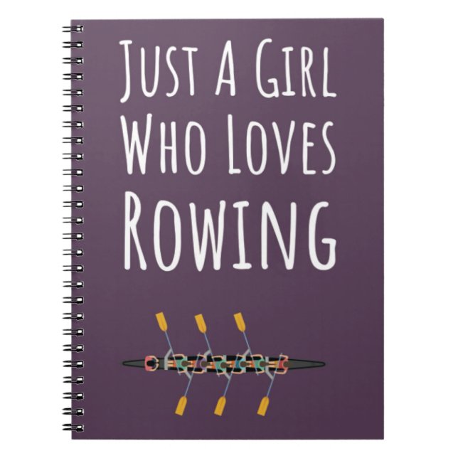 Niedlich rosa Rudergeschenke für Mädchen für ihre  Notizblock (Vorderseite)