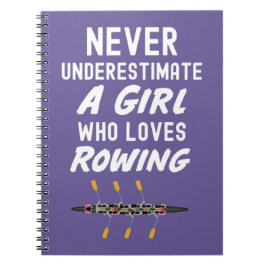 Niedlich rosa Rudergeschenke für Mädchen für Kinde Notizblock