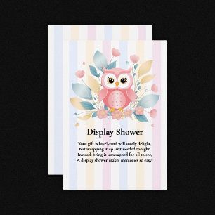 Niedlich rosa Schale Pastell Blumenmuster Babydusc Begleitkarte