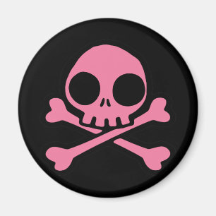 Niedlich rosa Skull Magnet