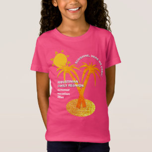 Niedlich-rosa Sommerferien Wiedersehen Girls T-Shirt