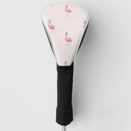 Niedlich rosa stehendes Flamingo Golf Headcover