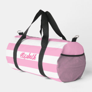 Niedlich Rosa Strickter Skriptname Personalisiert Duffle Bag