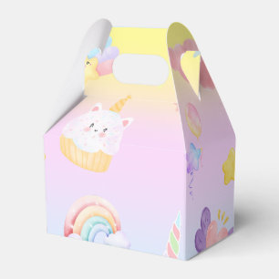 Niedlich rosa, süßer Kuchen, unicorn Regenbogen Mu Geschenkschachtel