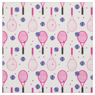 Niedlich rosa 💟 und lila 💜 Tennisschläger Stoff
