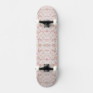 Niedlich rosa, Vintage Blumenmotive Skateboard