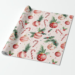 Niedlich Rosa Weihnachten Geschenkpapier