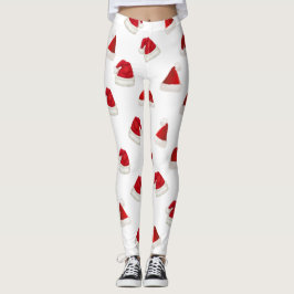 Niedlich Rote Weihnachtsmannmütze Feierliche Weihn Leggings