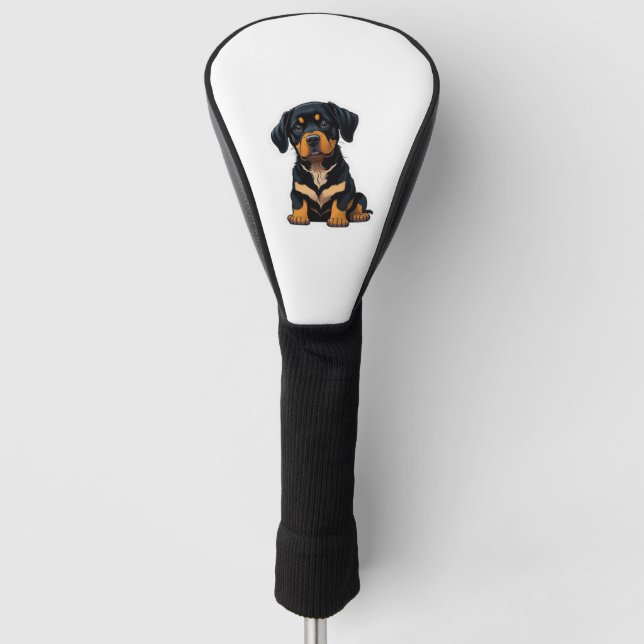Niedlich Rottweiler - Geschenke für Besitzer von R Golf Headcover (Vorderseite)