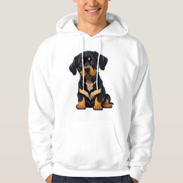 Niedlich Rottweiler - Geschenke für Besitzer von R Hoodie (Vorderseite)