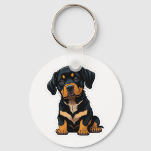 Niedlich Rottweiler - Geschenke für Besitzer von R Schlüsselanhänger