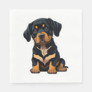 Niedlich Rottweiler - Geschenke für Besitzer von R Serviette