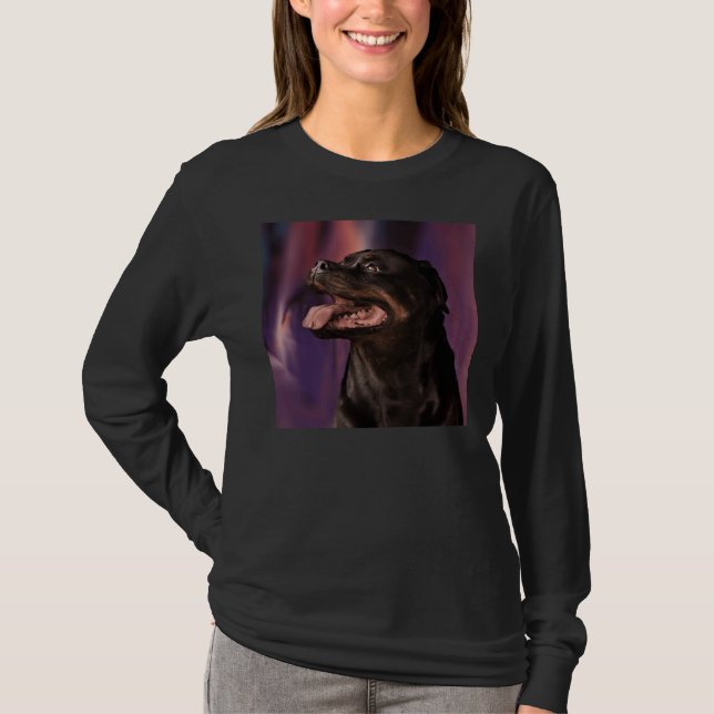 Niedlich Rottweiler Premium Scoop T-Shirt (Vorderseite)